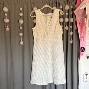 J-crew Elegant White Sleeveless Dress